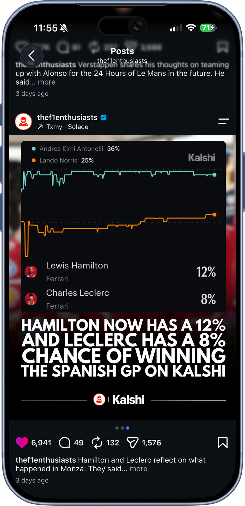F1 partner post